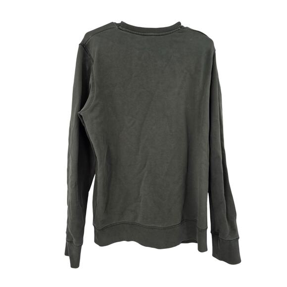 ASKET SMALL THE SWEATSHIRT GREEN COTTON CREW NECK LONG SLEEVE SWEATER - Picture 2 of 5